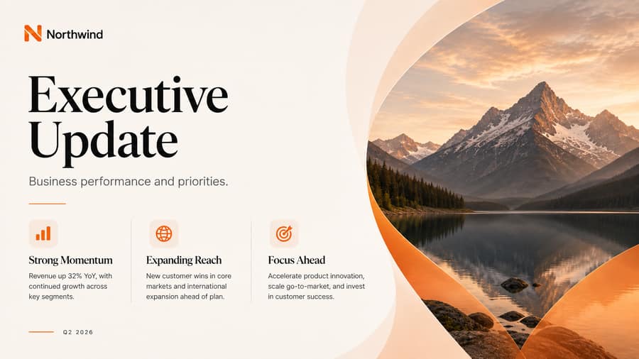 QBR Executive Summary assembled slide