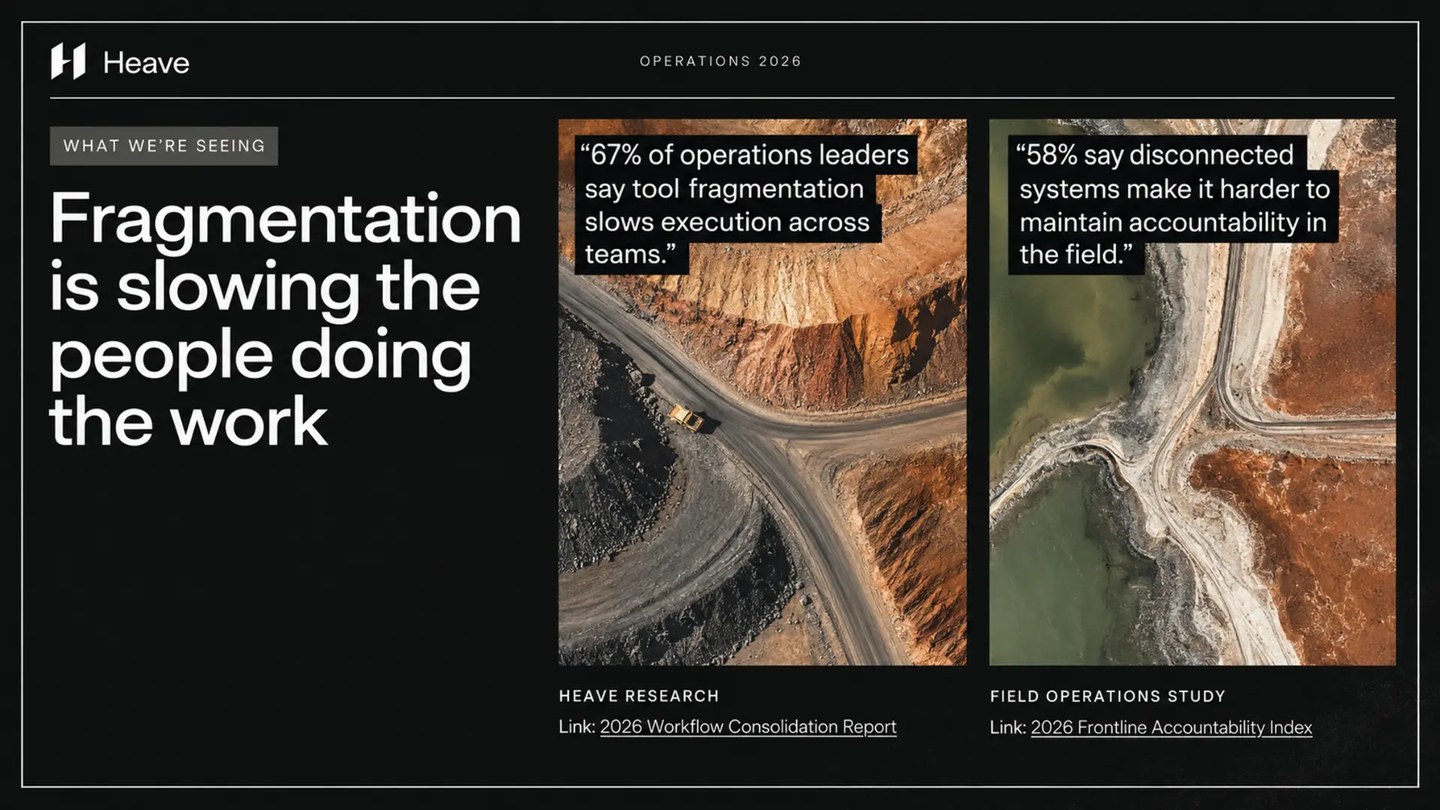 Heave presentation: Fragmentation is slowing the people doing the work