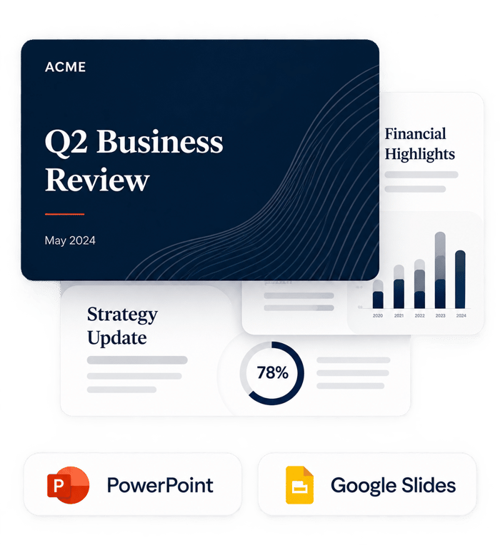 PowerPoint and Google Slides presentations imported into Decky