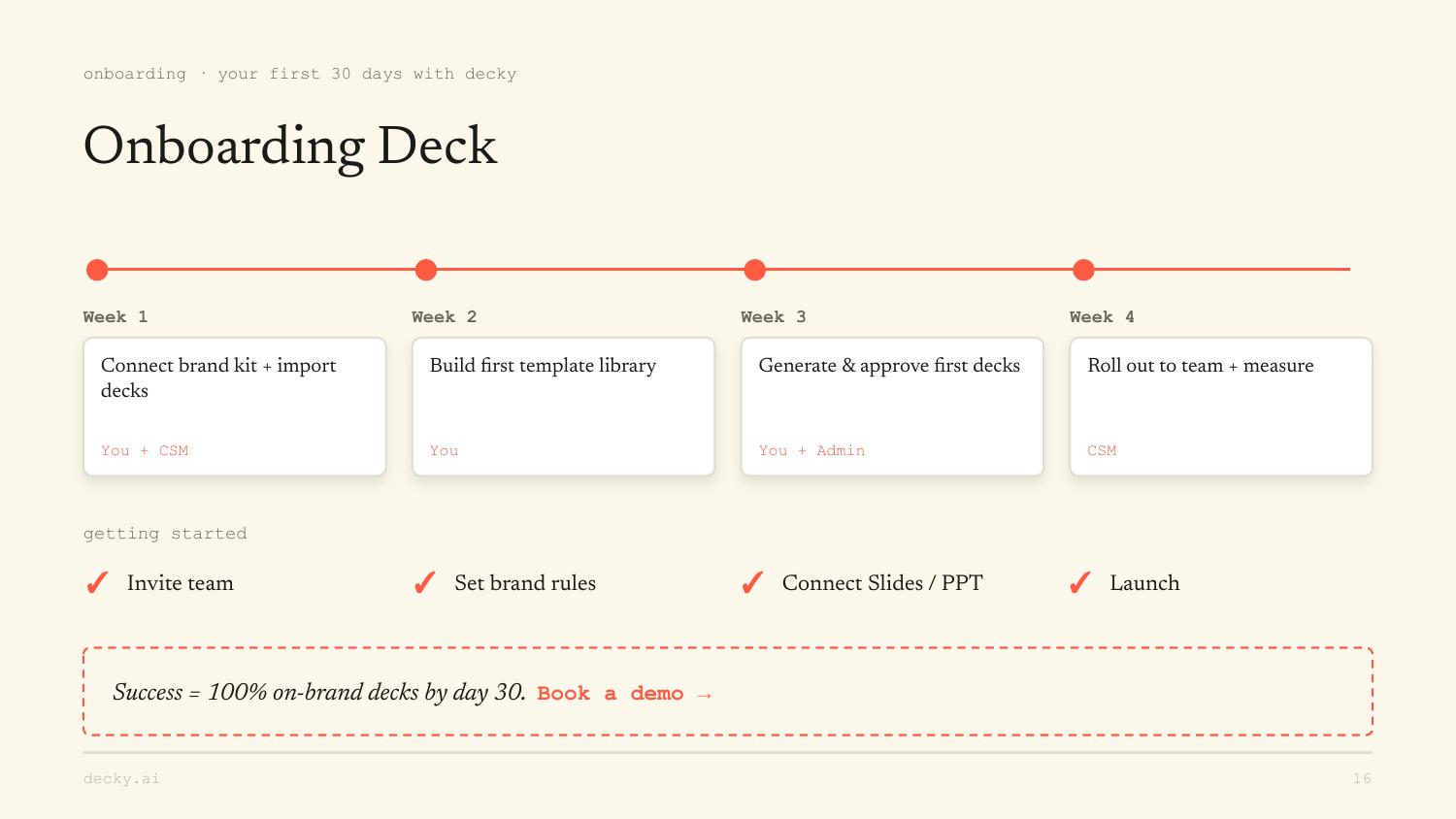 Onboarding Deck